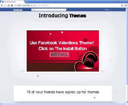 San Valentín en Facebook San Valentín en Facebook